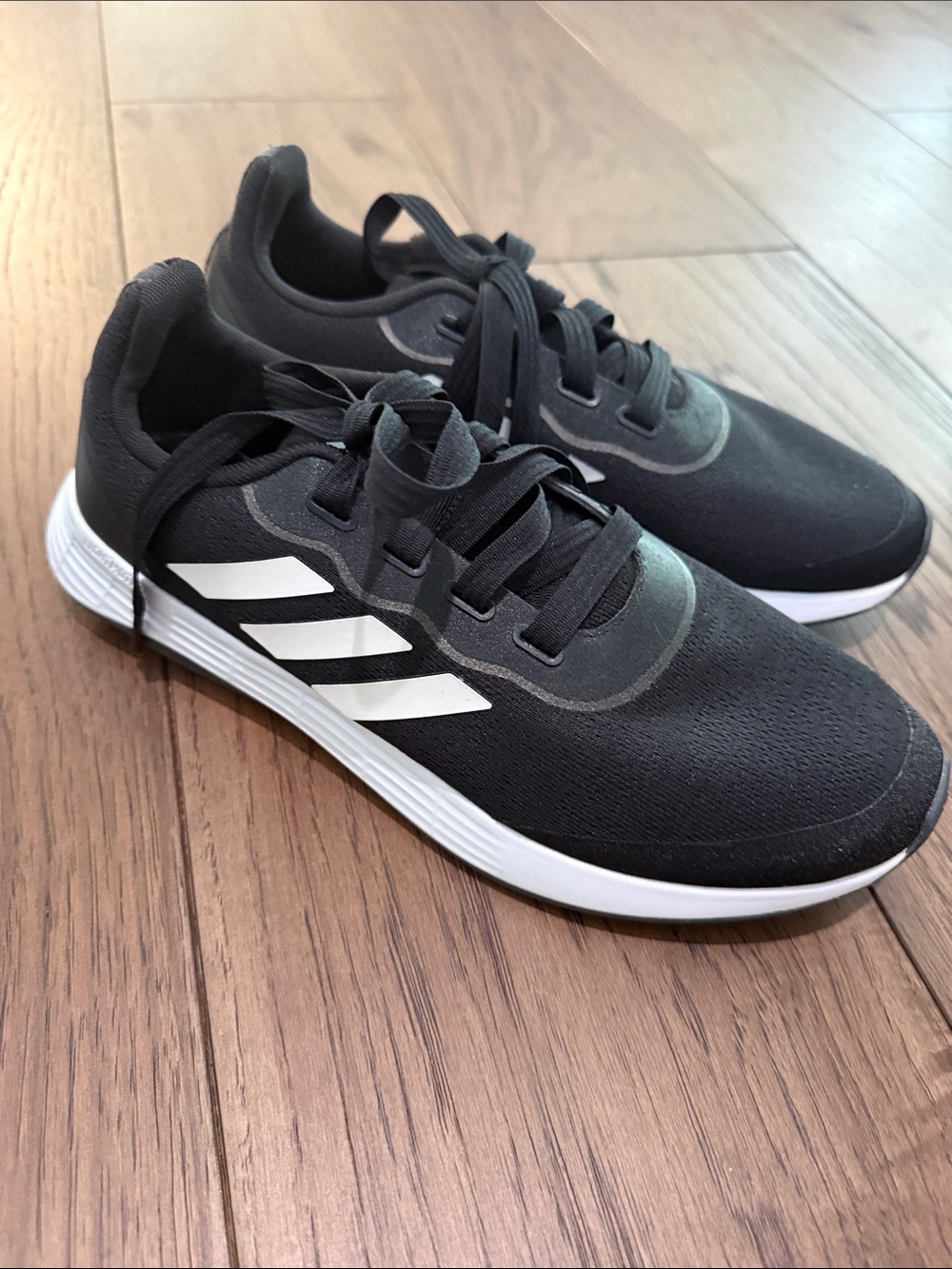 adidas Black and White Women's Lightweight Sneakers